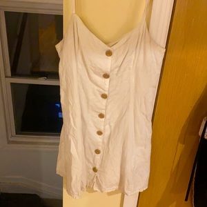 White Button Down Dress